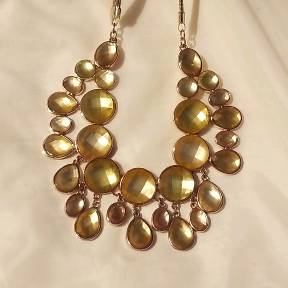 Brilliant two tone chico's necklace